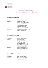 commissioni lauree 2010 con variazioni - Corsi di Laurea in Scienze ...