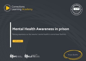 Mental health awareness in prison