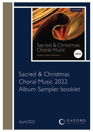 Sacred and Christmas 2022 sampler