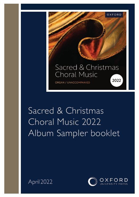 Sacred and Christmas 2022 sampler