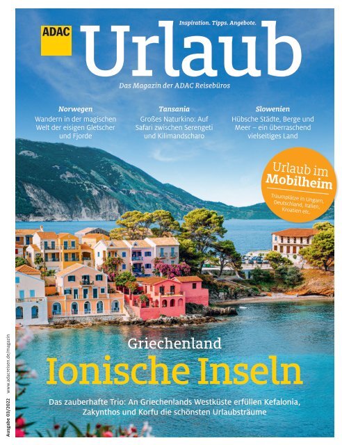 ADAC Urlaub Magazin, Mai-Ausgabe 2022, Württemberg