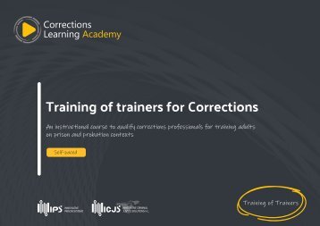 Training of Trainers for Corrections