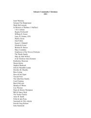 2011 Donors List - Scituate Community Christmas