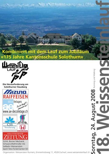18. W eissensteinlauf - Jura-Top-Tour