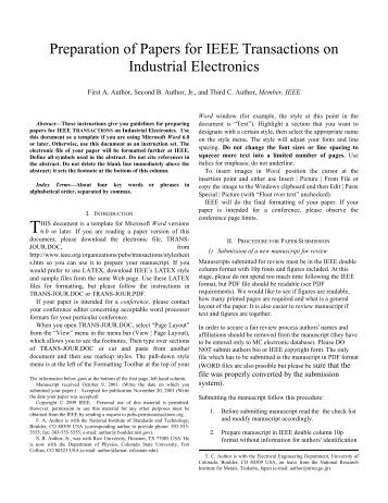 ieee transactions on industrial electronics