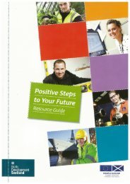 Positive Steps to Your Future - Skills Development Scotland