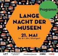 Lange Nacht der Museen Stuttgart - Programm