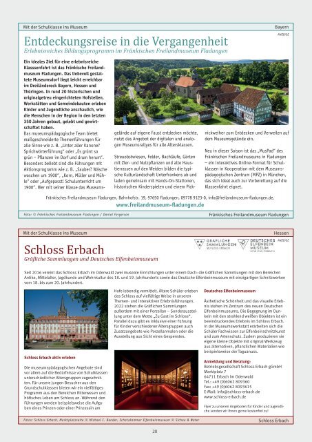 Klassenfahrten Magazin Heft 1/2022