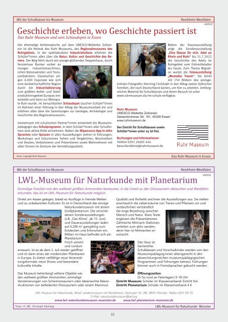 Klassenfahrten Magazin Heft 1/2022