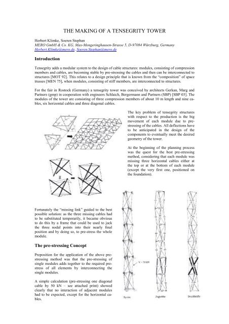 The Making Of A Tensegrity Tower Mero Tsk International Gmbh The Making Of A Tensegrity Tower Mero Tsk International Gmbh