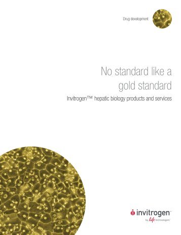 No standard like a gold standard - Invitrogen
