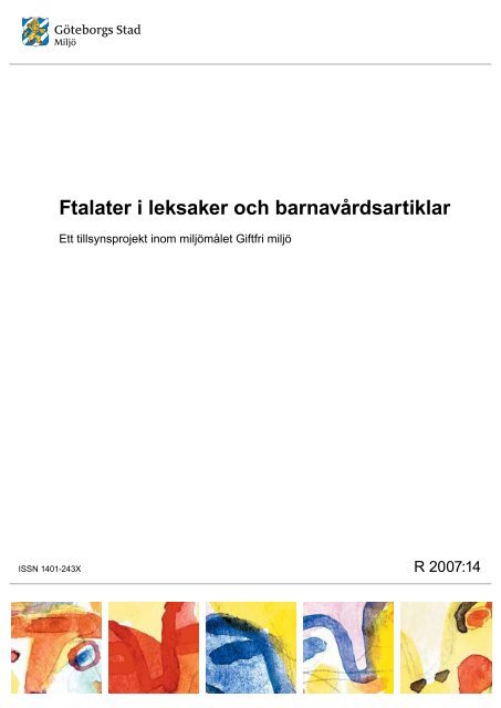 Ftalater i leksaker och barnavårdsartiklar - Göteborg