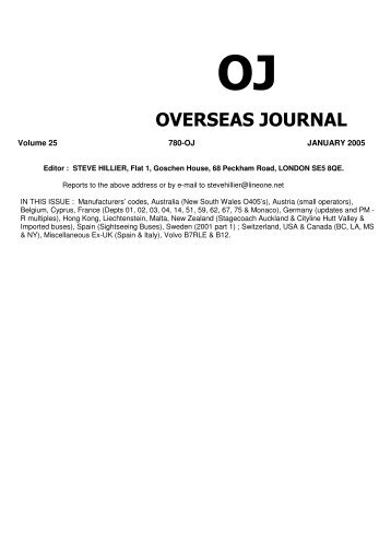 oj overseas journal - The PSV Circle Website