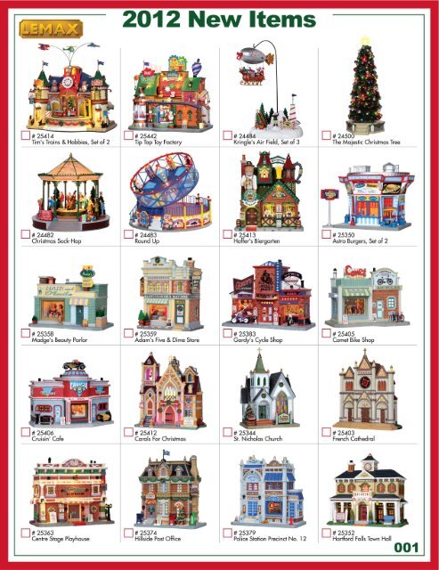 2012 New Items - Lemax Village Collection