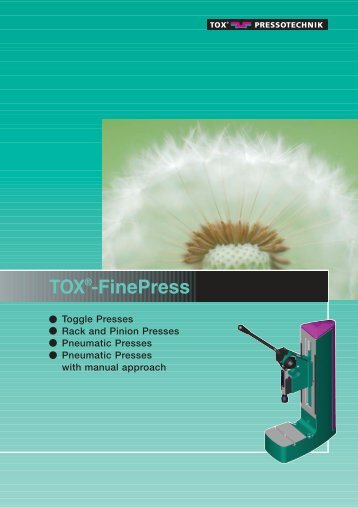 TOX®-FinePress - tox pressotechnik