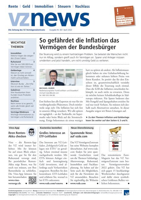 vznews, Deutschland, April 2022, Ausgabe 66