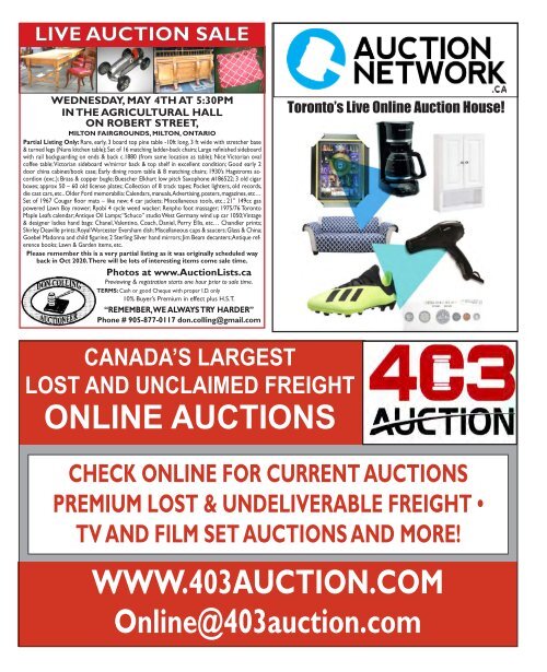 Woodbridge Advertiser/AuctionLists.ca - 2022-04-25