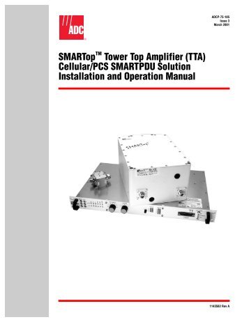 SMARTop Tower Top Amplifier (TTA) Cellular/PCS ... - ADC.com