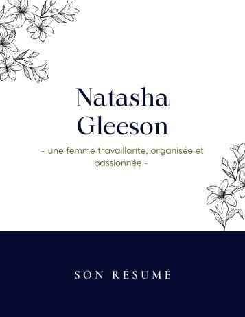 Natasha Gleeson, son résumé