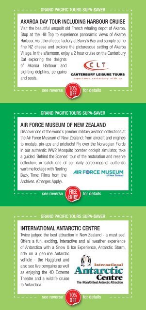 2012-13 Optional Tours Directory pdf - Grand Pacific Tours