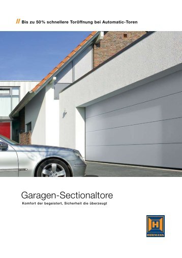 Garagen-Sectionaltore LPU40 mit Schlupftür