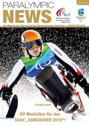 Paralympics News - Zusammenfassung VANCOUVER 2010 - Ausgabe 2/2010