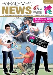 Paralympic News - Countdown LONDON 2012 - Ausgabe 1/2012
