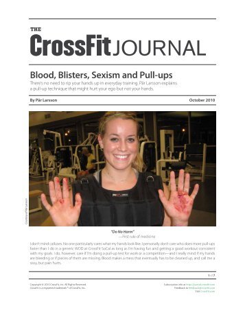 Blood, Blisters, Sexism and Pull-ups - CrossFit