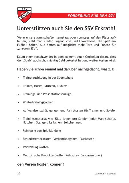 SSV aktuell, Ausgabe 13_2022 reduziert