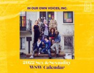 2022 WSW Sex & Sexuality Calendar