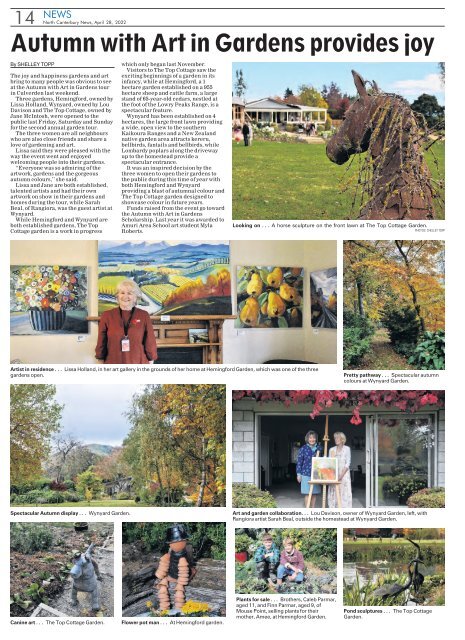 North Canterbury News: April 28, 2022