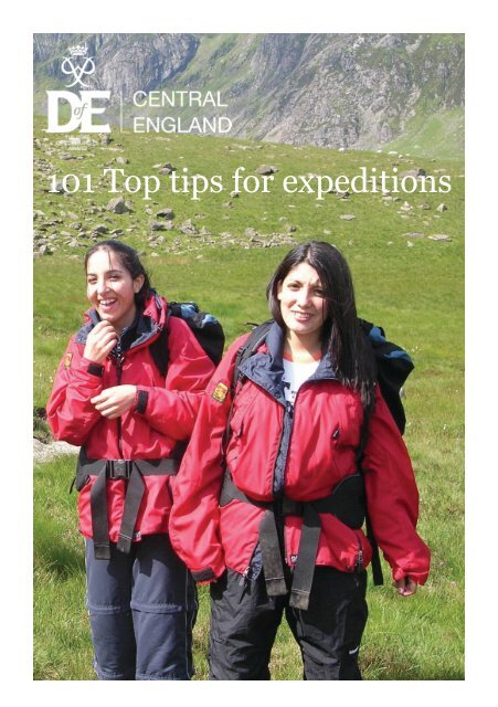 101 Top Tips for Expeditions - DofE in Suffolk