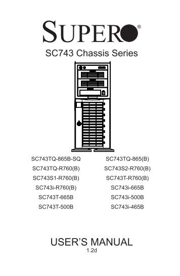 User's Manual - Supermicro