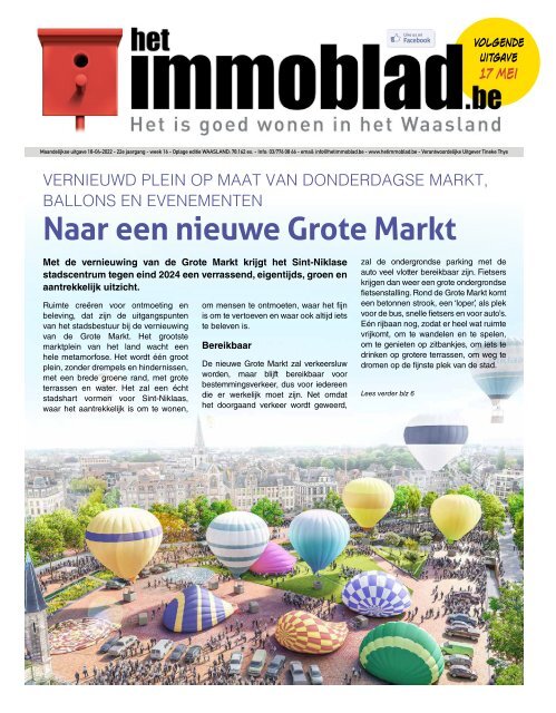 Het Immoblad van april 2022 - Sint-Niklaasspecial