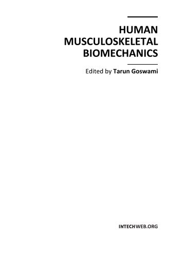 HUMAN MUSCULOSKELETAL BIOMECHANICS