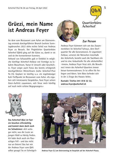 Acherhof-Post Nr. 36 | 29. April 2022