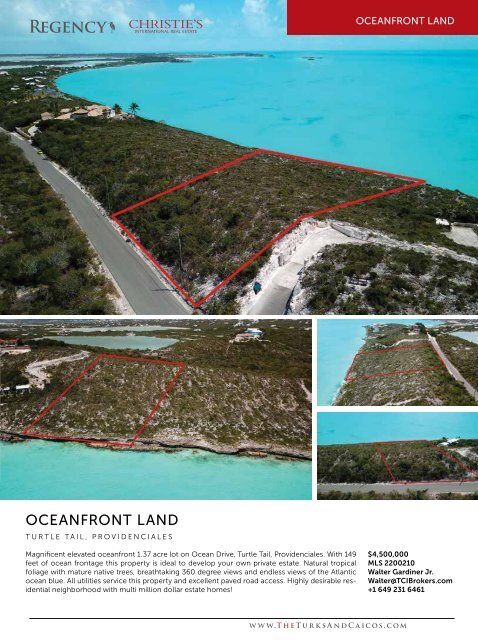 Turks & Caicos Islands Real Estate Summer/Fall 2022