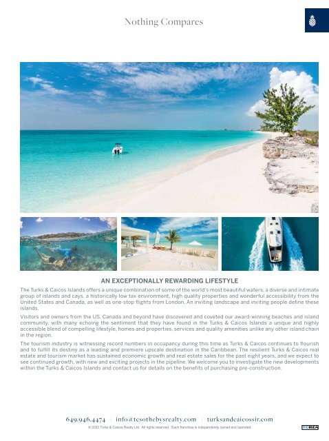 Turks & Caicos Islands Real Estate Summer/Fall 2022