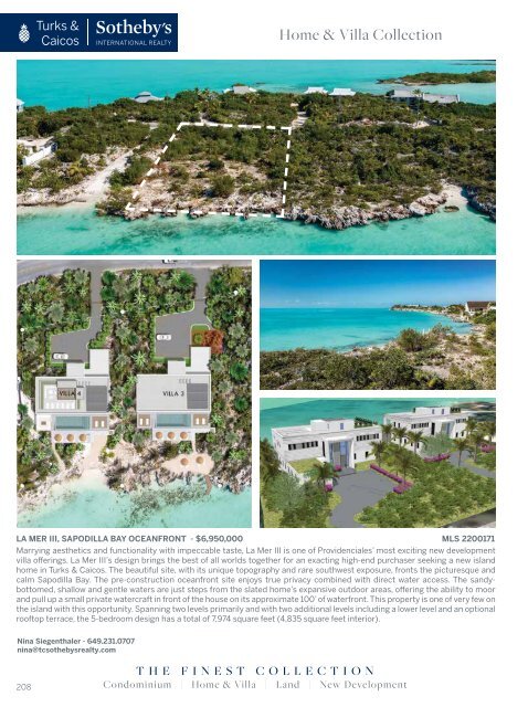 Turks & Caicos Islands Real Estate Summer/Fall 2022