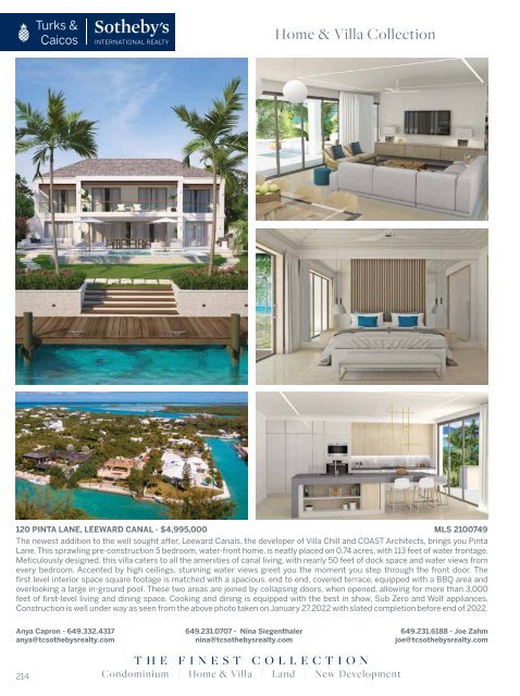 Turks & Caicos Islands Real Estate Summer/Fall 2022