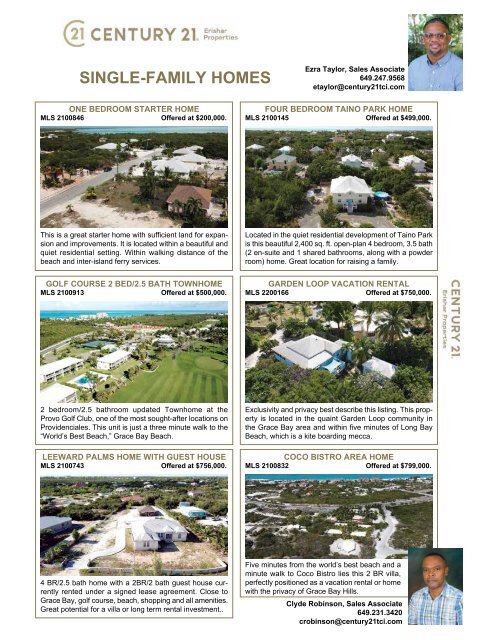 Turks & Caicos Islands Real Estate Summer/Fall 2022