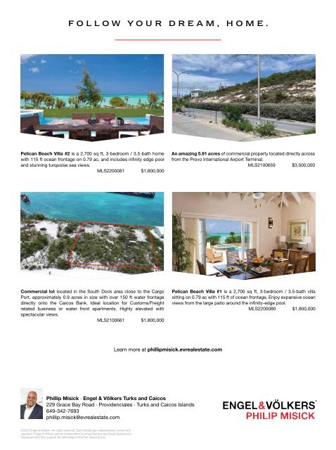 Turks & Caicos Islands Real Estate Summer/Fall 2022