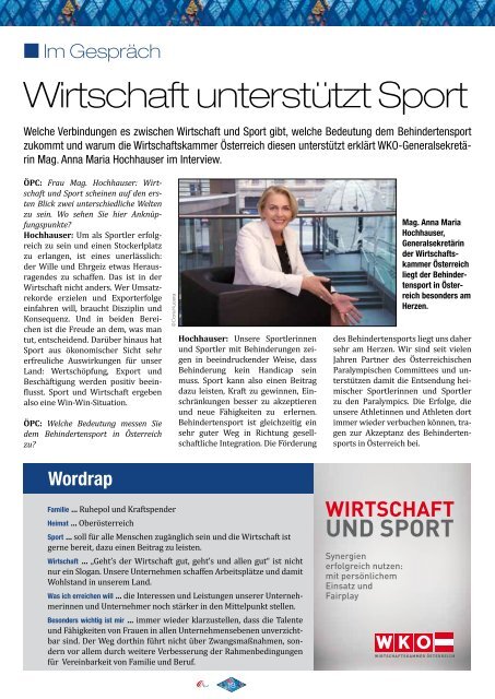 Paralympic News - Vorschau SOCHI 2014 - Ausgabe 1/2013