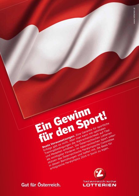 Paralympic News - Vorschau SOCHI 2014 - Ausgabe 1/2013