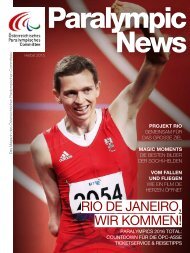 Paralympic News - Vorschau RIO 2016 - Ausgabe 1/2015