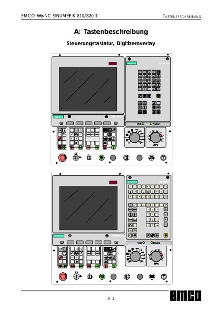 EMCO WinNC SINUMERIK 810/820 T Softwarebeschreibung ...