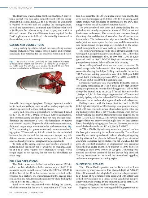 Drilling with casing cuts top-hole time, sets length record