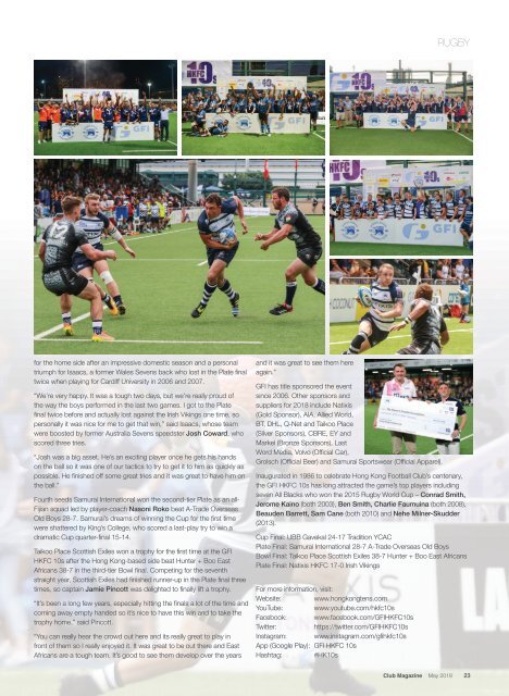 Club Magazine Issue 05, 2018