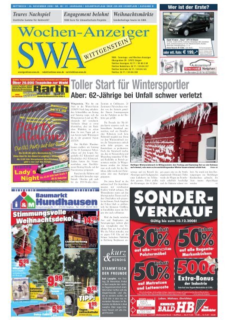 Ausgabe D, Wittgenstein - Siegerländer Wochen-Anzeiger