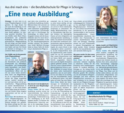 tassilo - das Magazin rund um Weilheim und die Seen - Ausgabe Mai/Juni 2022